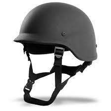 China Level Two Bullet Proof Helmet , Four Point Type Bullet Resistant Helmet for sale