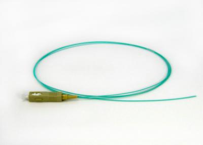 China Da fibra ótica fraca do tubo do SC OM3 fibra multimodo de Corning do revestimento do Aqua da trança à venda