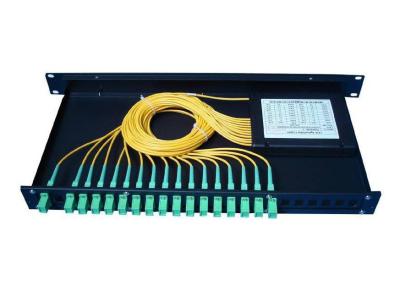 China 1x16 Fiber Optic PLC Splitter Rack Mounted Fiber Terminal Box for sale