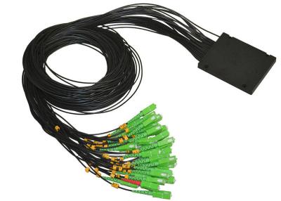 China Single Mode Fiber PLC Splitter with SC / APC Fiber Connectors , Optical Cable Coupler for sale