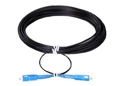 China High Speed Indoor Drop Cable FTTH / FTTX PVC LSZH Fiber Patch Cord for CATV for sale
