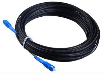 China Black SC-SC FTTH Fiber Optic Cable Single Mode Patch Cord Jumper for sale