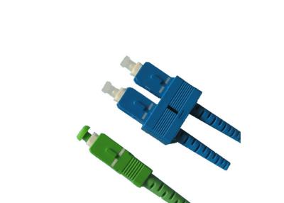 China SC Fiber Optic Connector SM / MM with Housing and Boots in Various Colors for sale