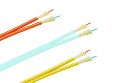 China Indoor Riser Duplex 2.0mm / 3.0mm Tight Buffered Fiber Optic Cable for Patch Cord and Pigtails for sale