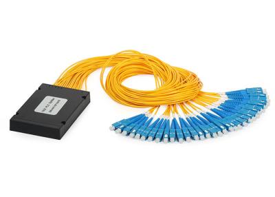 China 1X32 SC UPC/APC ABS Planar Lightwave Circuit optical cable splitter with Equal Ratio Output for FTTH for sale