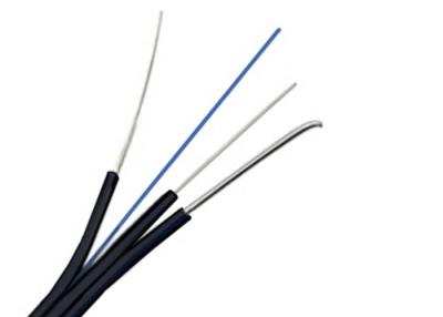 China FTTH Drop Cable G657A1 1 Core Outdoor Fiber Optic Cable With Steel Strength Member for sale