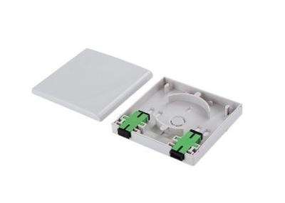 China 1 Port Optical Fiber Distribution Frame FTTH Socket Faceplate with ABS material For Indoor Usage for sale