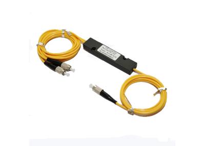 China Abs Box Dual Window 1310 / 1550nm Fbt Splitter 1:99 With 2.0mm, 3.0mm Cable for sale