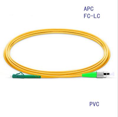 Chine La meilleure corde de correction optique recto de fibre de mode unitaire des prix FC-LC/APC, câble de pullover optique de fibre à vendre
