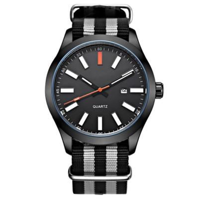 China 275mm Nylon Wrist Watch Quartz Movement Mens Analog Sports Watch for sale