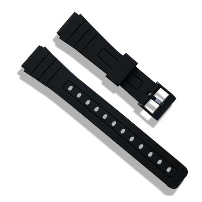 China ROHS aprovou a faixa preta do silicone das peças sobresselentes dos relógios à venda