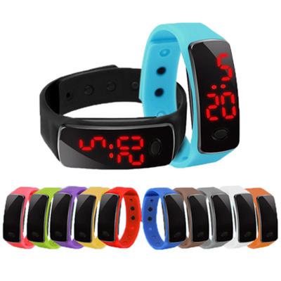 China Led Light Bracelet Children Watch Silicone Rubber Wristband Watch for sale