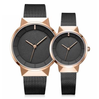 China Waterresistant His And Hers Matching Watches Quartz Movt Sandblasting for sale