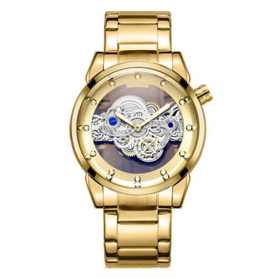 China Hollow Out Non Mechanical Initial Automatic Quartz Watch 3ATM waterproof for sale