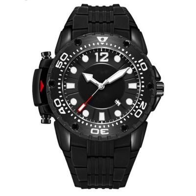 China exposição masculina ROHS do ponteiro dos relógios do silicone do caso de 51mm impermeável à venda