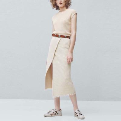 China 2018 wholesale summer&Autumn women office knitted cotton skirts for sale