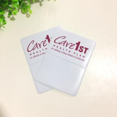 China Soft Custom Pvc Card Holder Cover Pvc Id Card Pouch Tag Pvc Name Badge Holders for sale