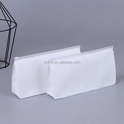 China Cute Cosmetic Zipper Bag Clear Portable Frosted EVA Toiletries Plastic Zip Lock for sale