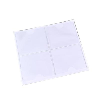 Chine Douilles supérieures en plastique claires de chargeur de grand de PVC doux imperméable transparent de porte-cartes à vendre