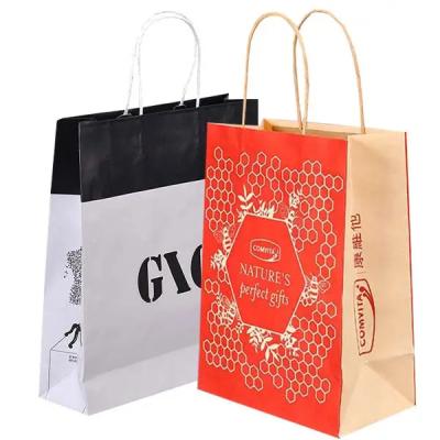 China Silver Tote Bag Paper Carry Garment Clothing Shoes Boutique Packaging Take Away for sale
