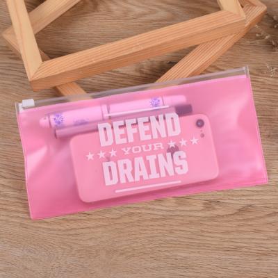 중국 A3 A4 핑크색 Pvc 지플록식 가방 제조들 목걸이줄 휴대폰 패키지 명품 패키징 판매용