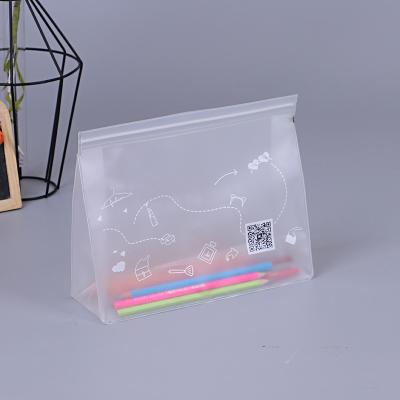 China Waterproof Cosmetic Bag For Purse Makeup Pouch Oem Frosted Translucent Zipper Small for sale