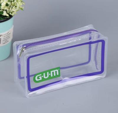 China Eva Plastic Bag Small Private Label Clear Mesh Toiletry Transparent Makeup Case for sale