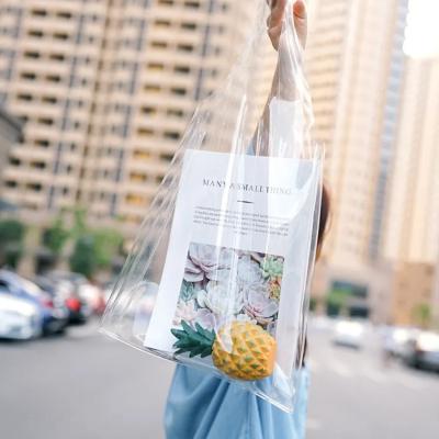 China Het transparante Duidelijke de Schoolstadion van pvc Tote Bag Clear Purse For overlegt Plastic Beurs Te koop
