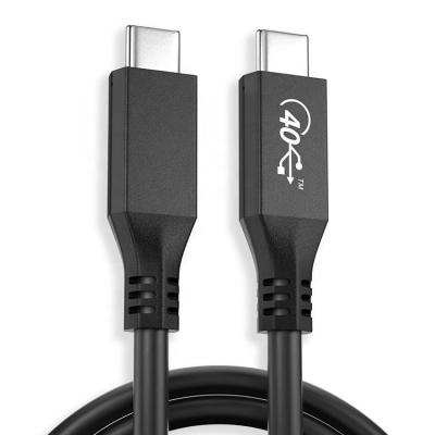 中国 FCC Certified 0.8m Thunderbolt 3 USB Cable 40Gbps PD 100W Charging Full Featured 販売のため
