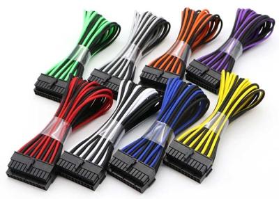 China 18AWG 300mm Power Supply Sleeved Extension Cables for sale