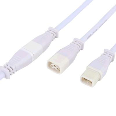 China Industrial Cable  Male To Female White Flat Outdoor Butt 35CM OD5.8mm for sale