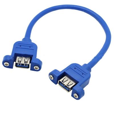 China PVC 0.6m USB3.0 Female To Female Extension Cable for sale