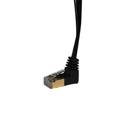 China Black Shielded Category 7 Ethernet Cable 10 Gigabit Ethernet Cable for sale