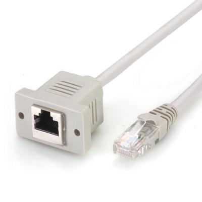 China 0.85m Cat5 Ethernet Cable Rj45 Male To Female Ethernet Extension Cable for sale