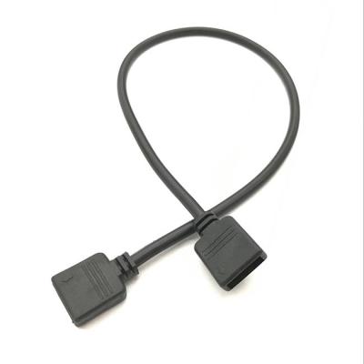 中国 Rgbは延長ケーブル黒い色5mの長さ2*0.3mm 4 Pinを導いた 販売のため