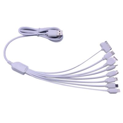 China Fast Charger Cable Multifunctional USB Cable 8 In 1 Android Type C 1m Iphone for sale