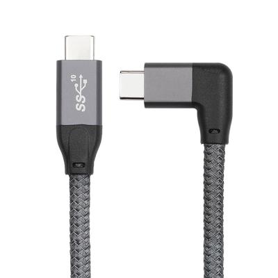China USB3.2 cable de carga rápido del paladio de la cabeza dual GEN2 para el teléfono móvil en venta