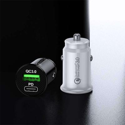 China 18W 20W Fast Charging QC3.0 PD Mini Car Phone Charger for sale