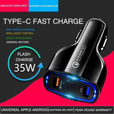 China Multiple USB Port Qualcomm 3.0 Quick Charge PD Car Charger for sale