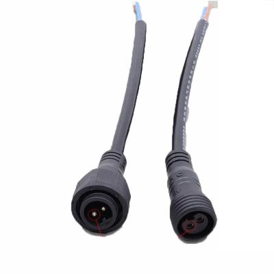 China Varón impermeable del arnés de cable del PVC IP65 al conector hembra para la luz de calle en venta