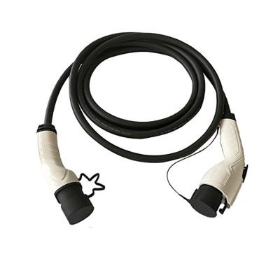 China Electric Vehicle Charging Cable 32A Type1 To Type2 Ev Charging Cable 5M for sale