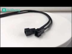 Power Supply Extension Cable Customized Length Black 3P