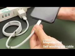 5A Fast Charge Magnetic Data Extension Cable For IPhone Micro Type-c