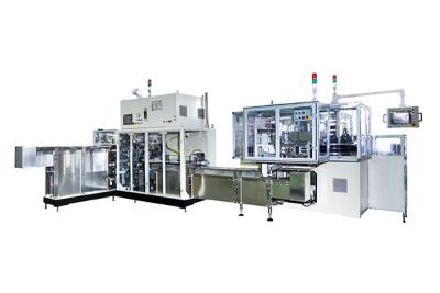 China Full Set Sanitary Napkin Packing Machine Connected With Counting Stacker for sale