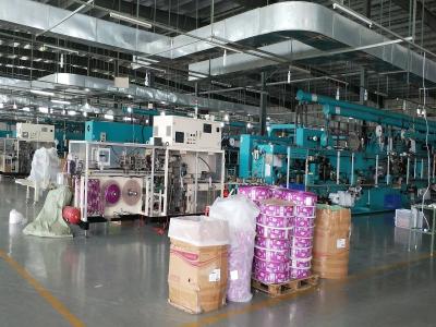 China Hight Speed Panty Liner Packaging Machine L6.3m×W1.5m×H2.0m Three Size Dimension for sale