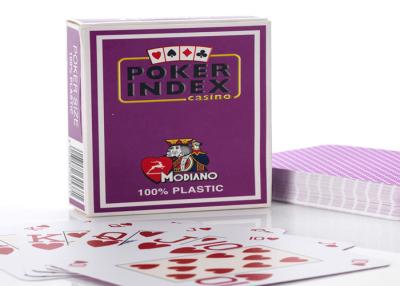 중국 플라스틱 Modiano 부지깽이 색인 카지노 게임을 위한 표시되어 있는 부지깽이 카드 판매용