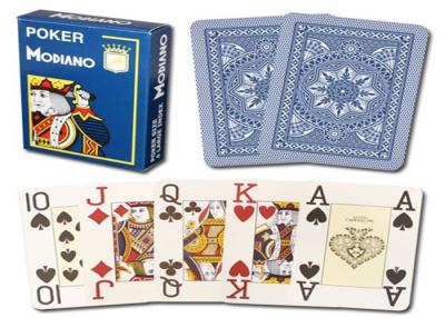 China Gamble Cheat Modiano Cristallo Marked Playing Cards , Waterproof Cheat Cards for sale