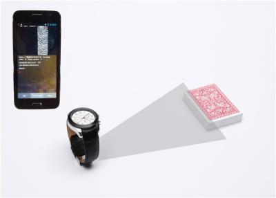 China Escáner clásico de cuero del póker del reloj con la cámara para las tarjetas de exploración de los códigos de barras en venta