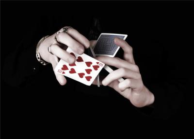China Professional Cut Spin Tips Playing Cards Tricks For Magic Show / Poker Cheat for sale