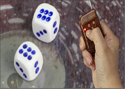 China Non Magnetic Electronic Dice Cheating Device With Remote Control 8 / 10 / 12 / 14mm for sale